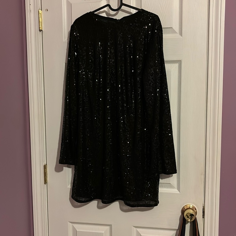 H&M Black Sequin Dress